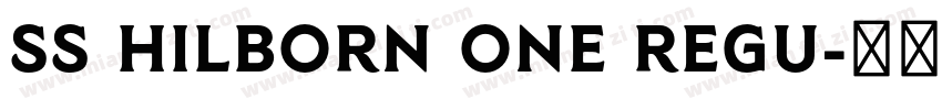 SS Hilborn One Regu字体转换